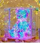 Trending Product Teddy Bear Neon Light 2023 Valentines Gift New Arrivals Film Pvc Colorful Glowing Bear For Home Decoration