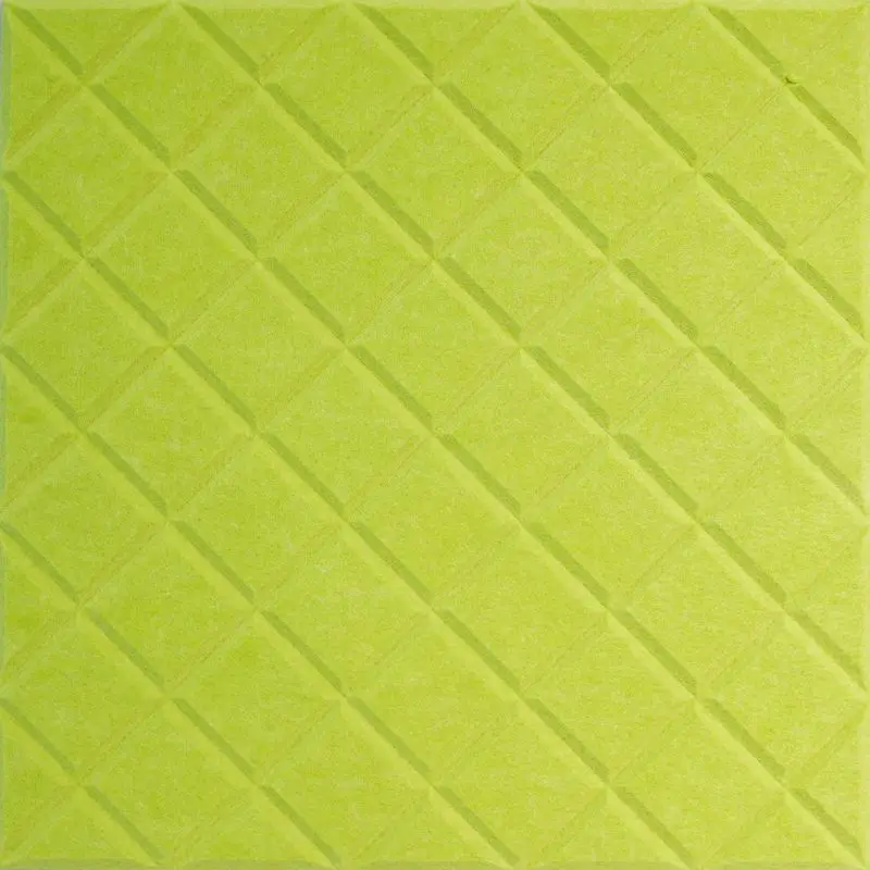 Customized 100% Polyester Fiber Decorative Acoustic Panels Zero Formaldehyde High Density