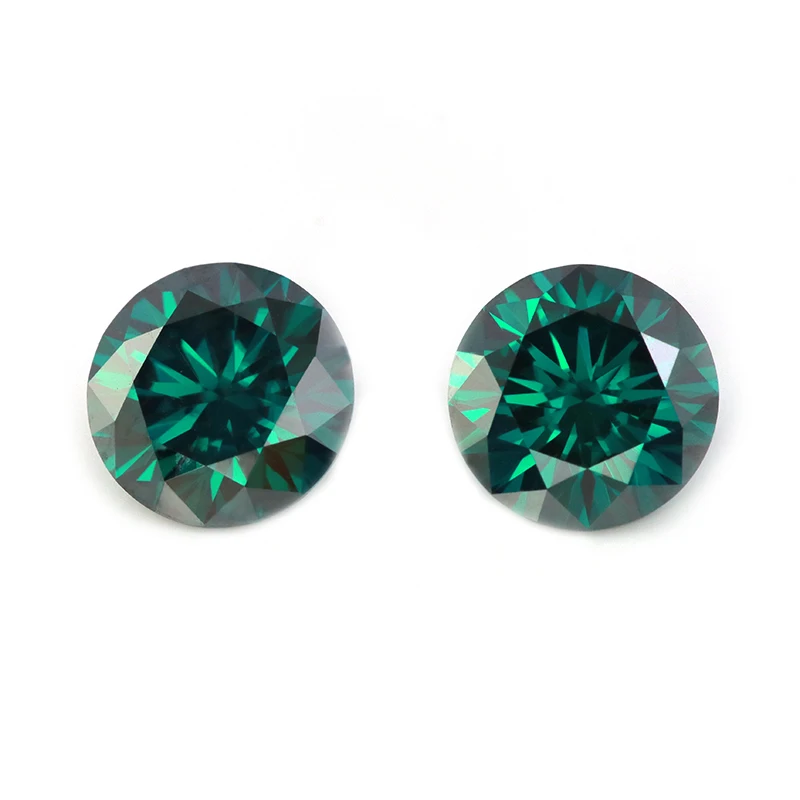 Wholesale Price Blue Green Black pink white yellow Diamonds Round Brilliant Cut Synthetic Moissanite Gems 1ct moissanite