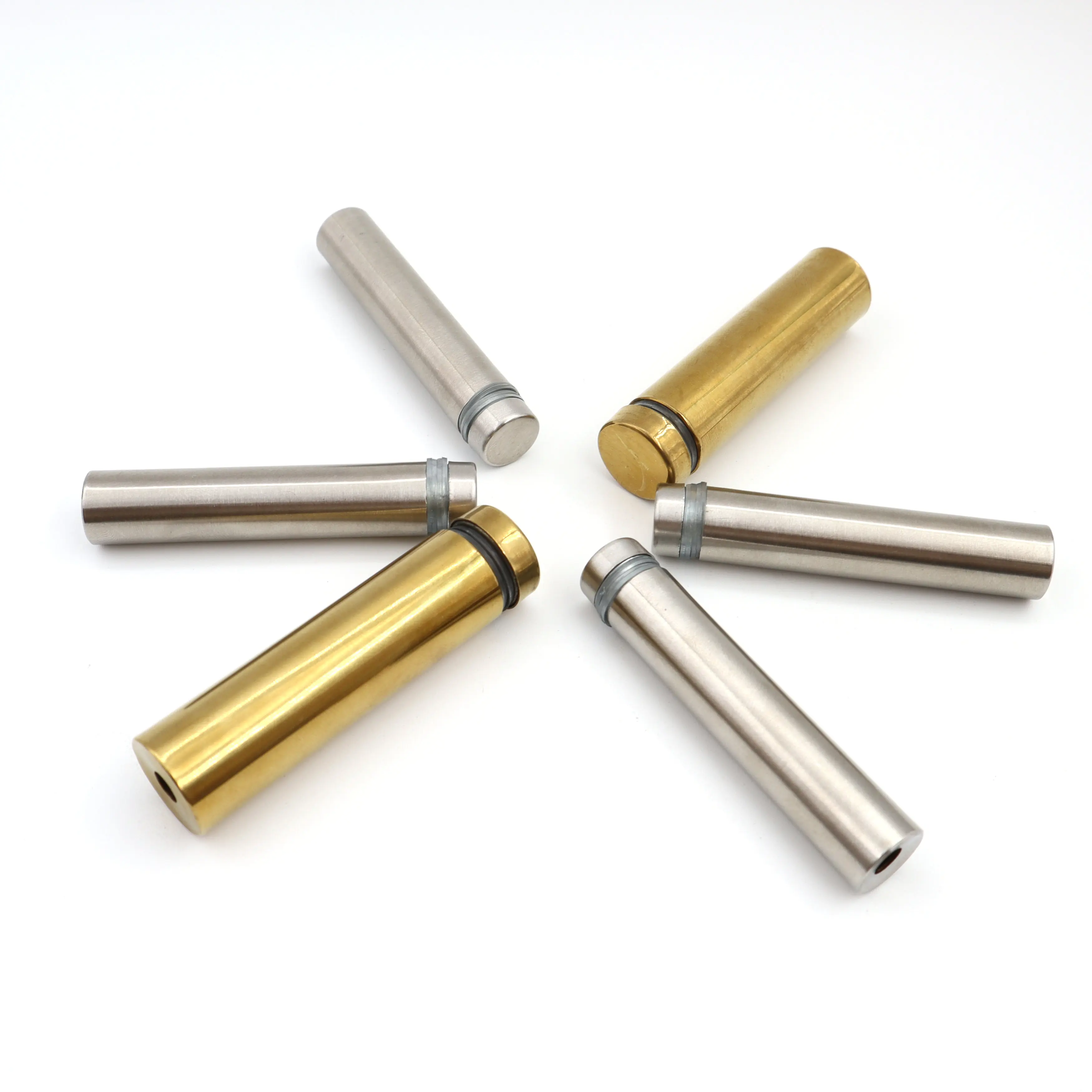 Metal Wall Mounted Standoff Pin Bolt Solid Hollow Stainless Steel Aluminum Sign Screw Standoff Glass Spacer