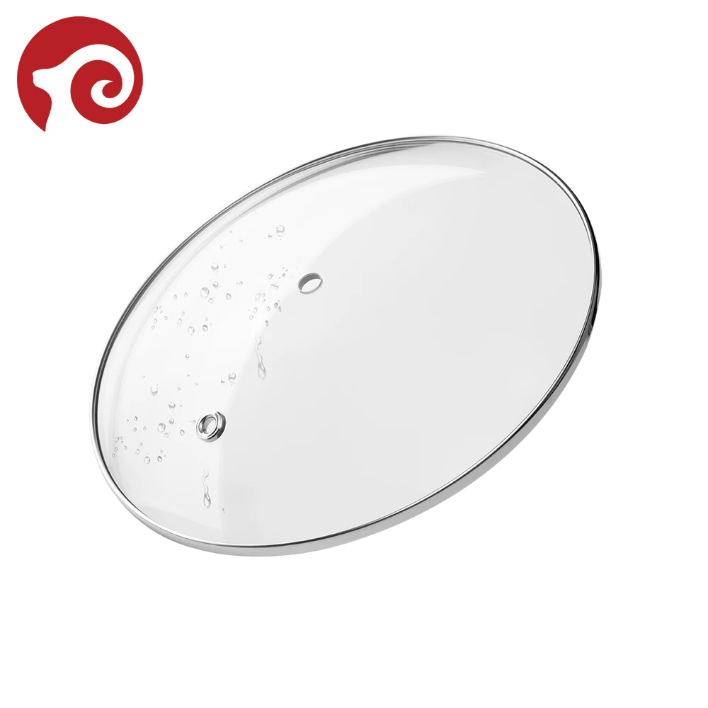 Кастрюль и сковородок непригорающих наборов посудов стеклянной крышкой с отверстие для отвода пара