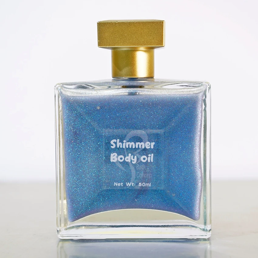 OEM Customization Cosmetics Manufacturer 3 Colors Shimmer Powder Body Glitter Body Glow Oil