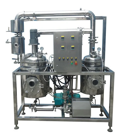 1000L Distillation Evaporator Heat Reflux Powder Stevia Sugar Coffee Extraction Machine