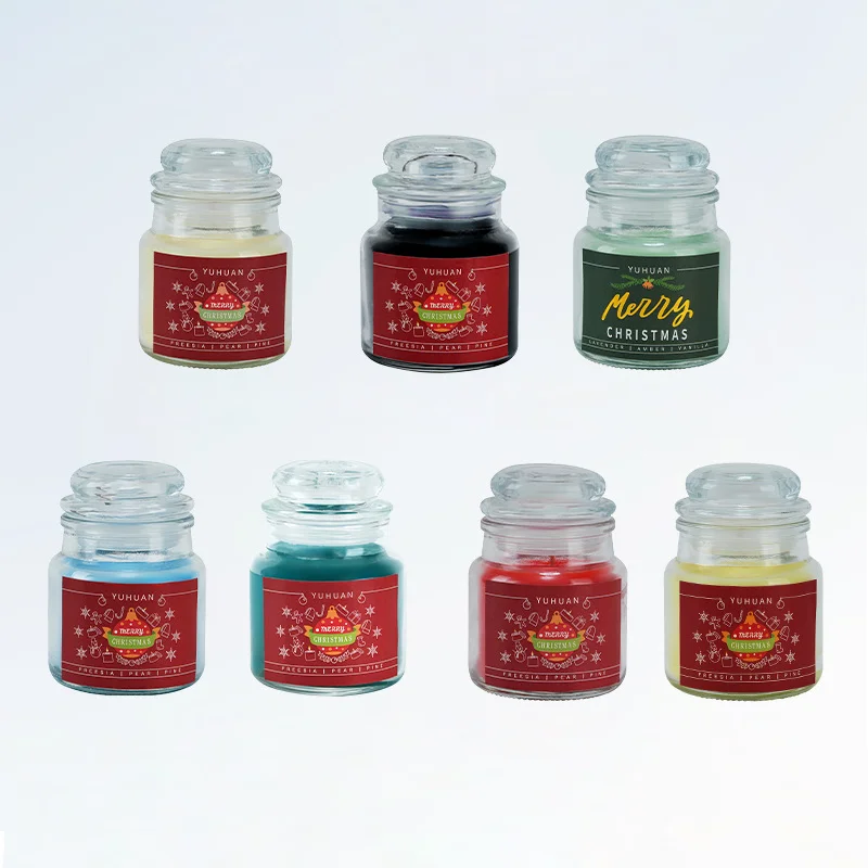 Custom Label Logo Jar Holiday Gift Soy Wax Wholesale Aroma Candles Fragrance Oil Candle Scented
