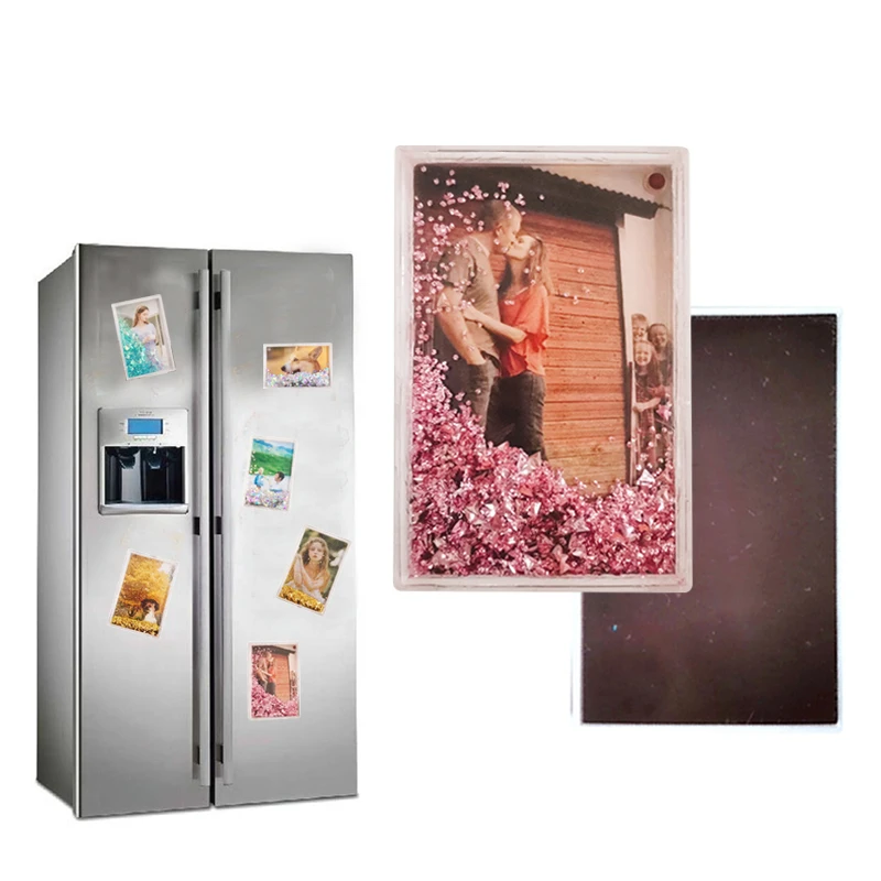 Quicksand Floating Shaking Glitter Liquid Magnetic 2x3 Mini Photo Frame Fujifilm Instax Mini Film Picture Frame