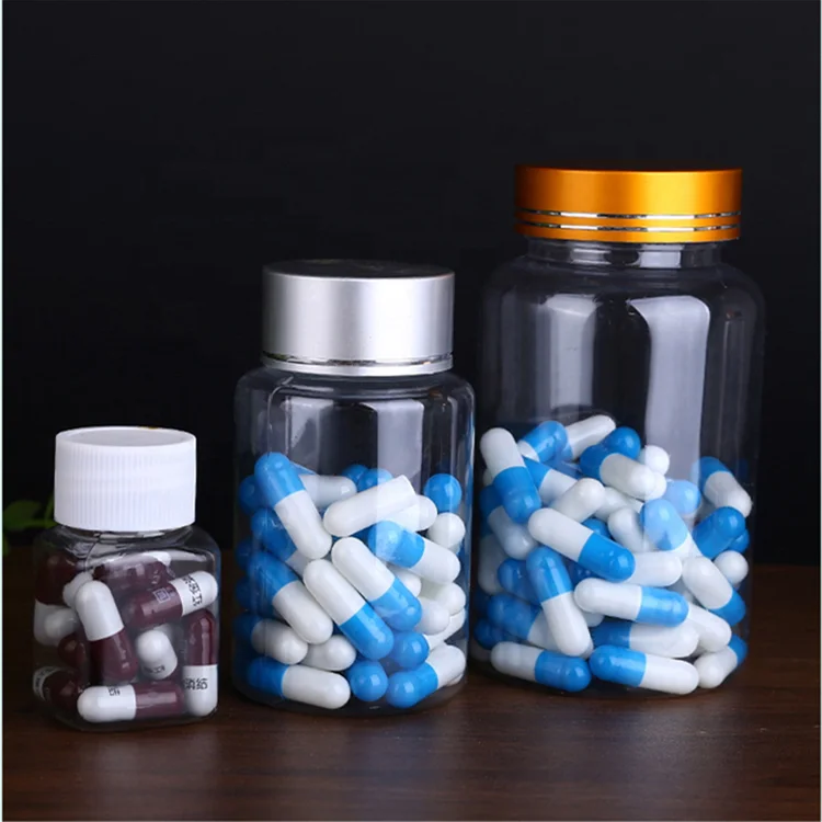 120ml pet white plastic bottle capsule tablet health product bottle with metal cover