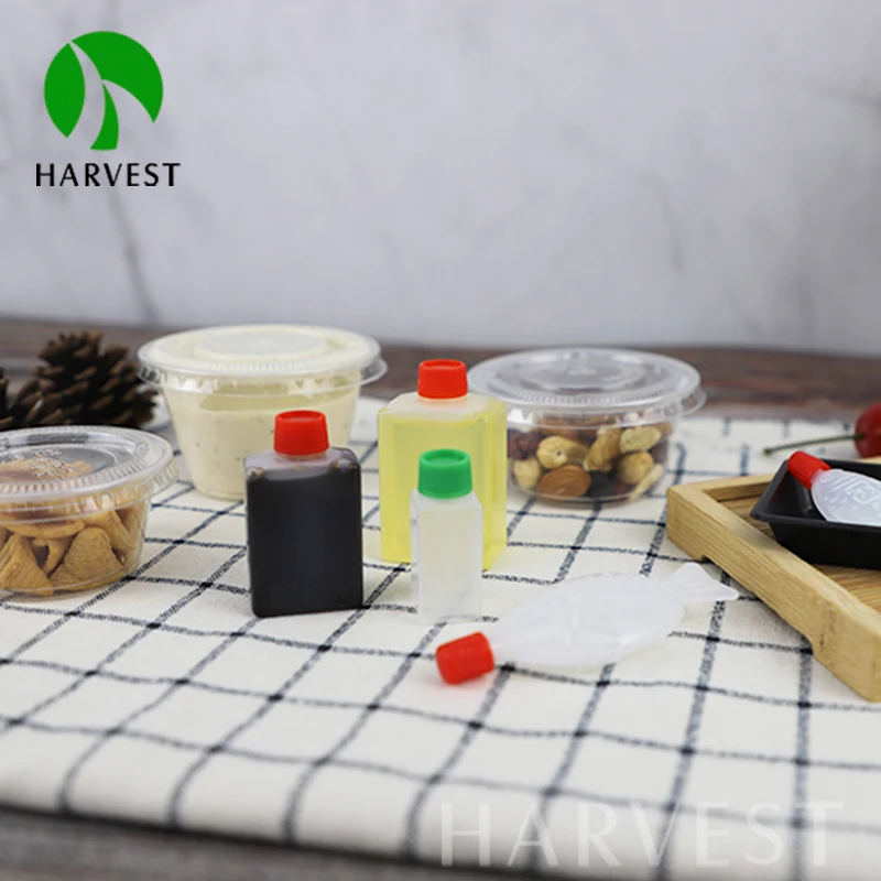 15 ml disposable plastic bottle container for sauces
