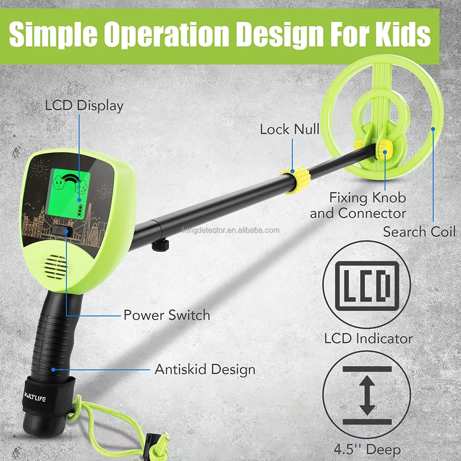 Best Christmas gift metal detector MD 1015 Gold Detector underground gold treasure hunting metal detector