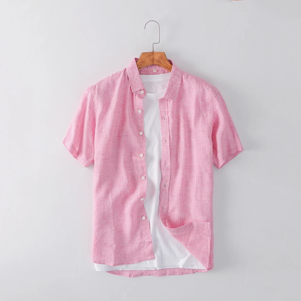 
Hot Sell New Fashion Wholesale Cheap Premium Linen Fabric Chinese Shirt 