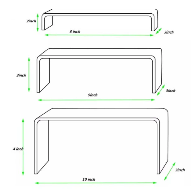 Thicken  Multipurpose High Quality Acrylic Display Stands Display Riser