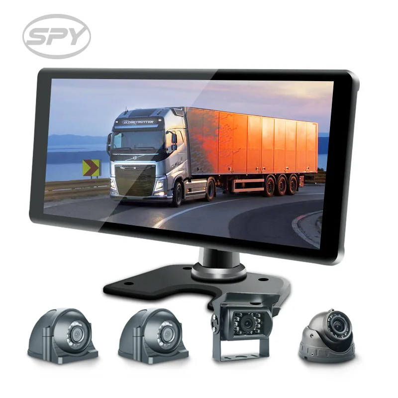 2023 Truck 10.36 Inch Screen Car DVR Recorder Surveillance System 360 Front Rear Side 4 Channel View Camera For Vehicle