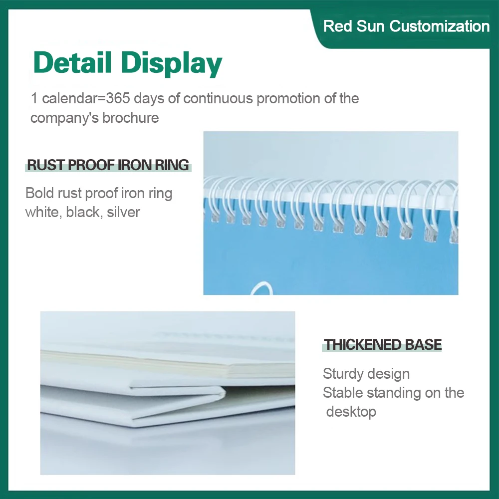 Wholesale OEM Printed Desk Calendar Eco-Friendly Book Cover with Hard Cover Kraft Paper Offset Paper Cardboard-from a Company