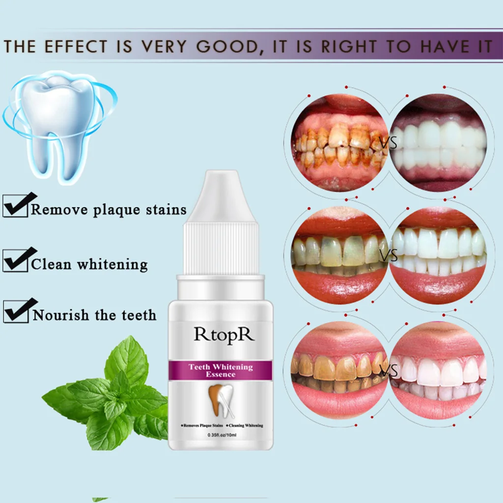 Teeth Oral Hygiene Essence Whitening Essence Daily Use Effective Remove Plaque Stains Cleaning Product teeth Cleaning Water 10ml