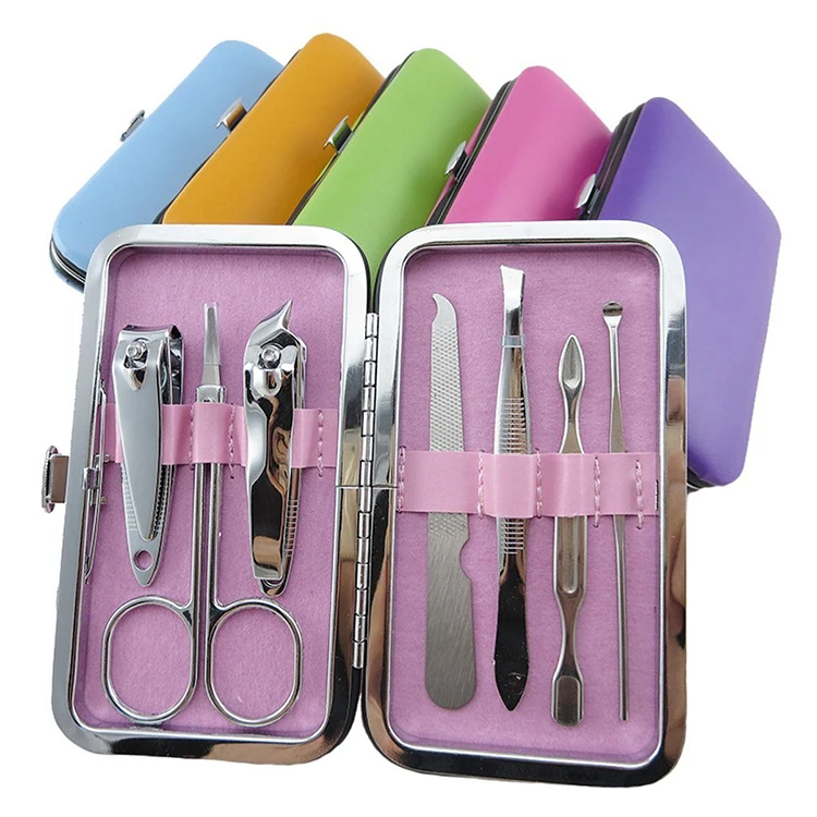 
7pcs Manicure Pedicure Set, Stainless Steel Nail Care Tool Sets Kit, Beauty Tools Set with Cases  (1600091143649)