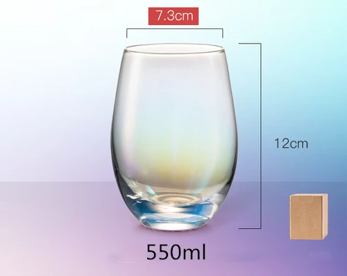 
Special Design Starry Sky Creative Double Glass Cup Carton Price Opener Wine Bottle 