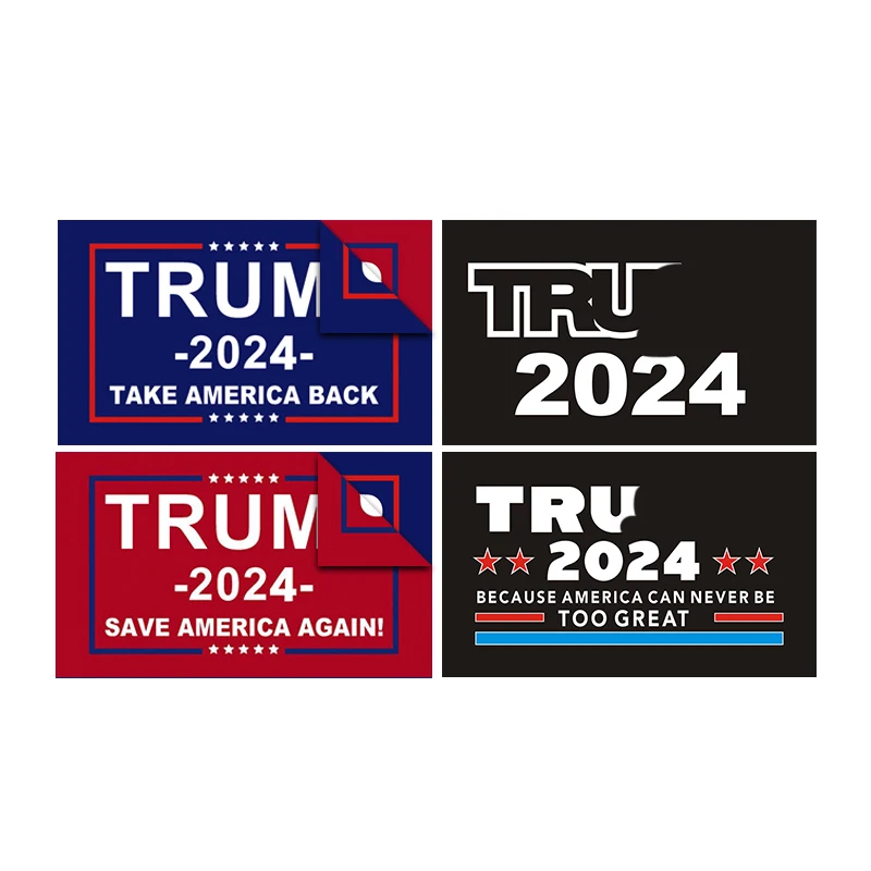 BOLISI Outdoor silk screen printing 2024 flag 3x5ft take american back save america again maga flag