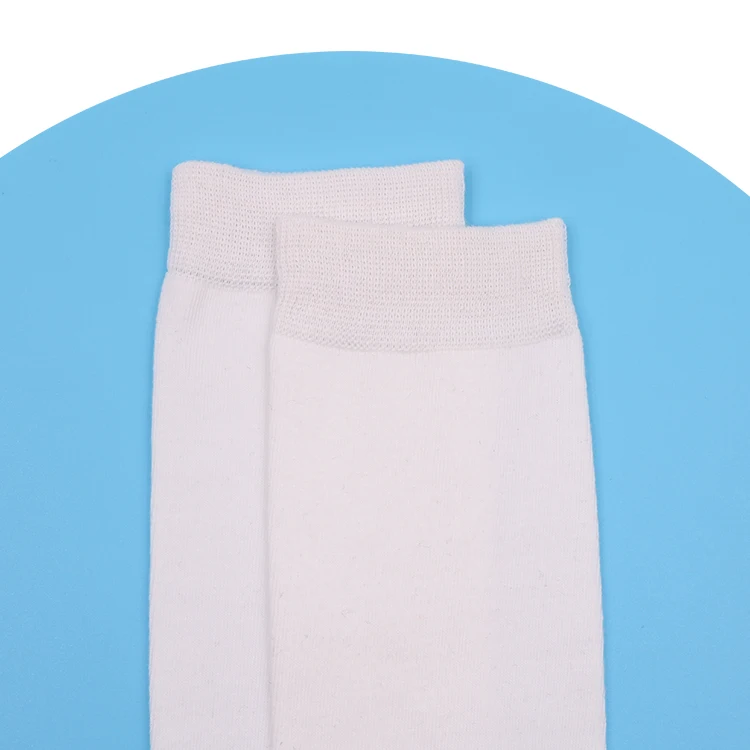 High quality long tube compression custom design 3d printing fancy graphic sublimation white polyester men socks with logo