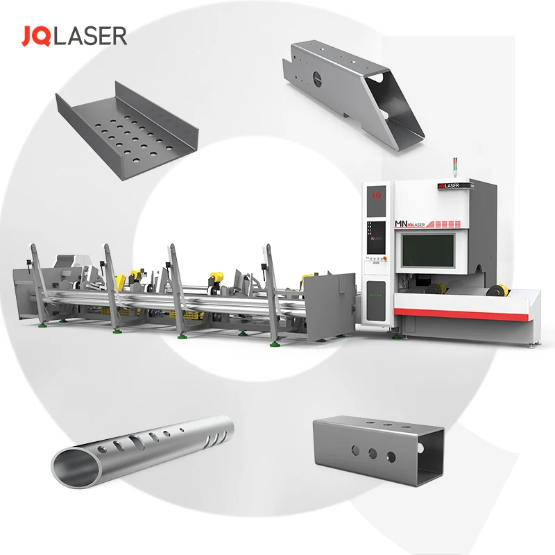 JQLASER fiber laser pipe cutting machine for metal tube 1.5kw 2kw 3kw /Труборез лазерный с чпу