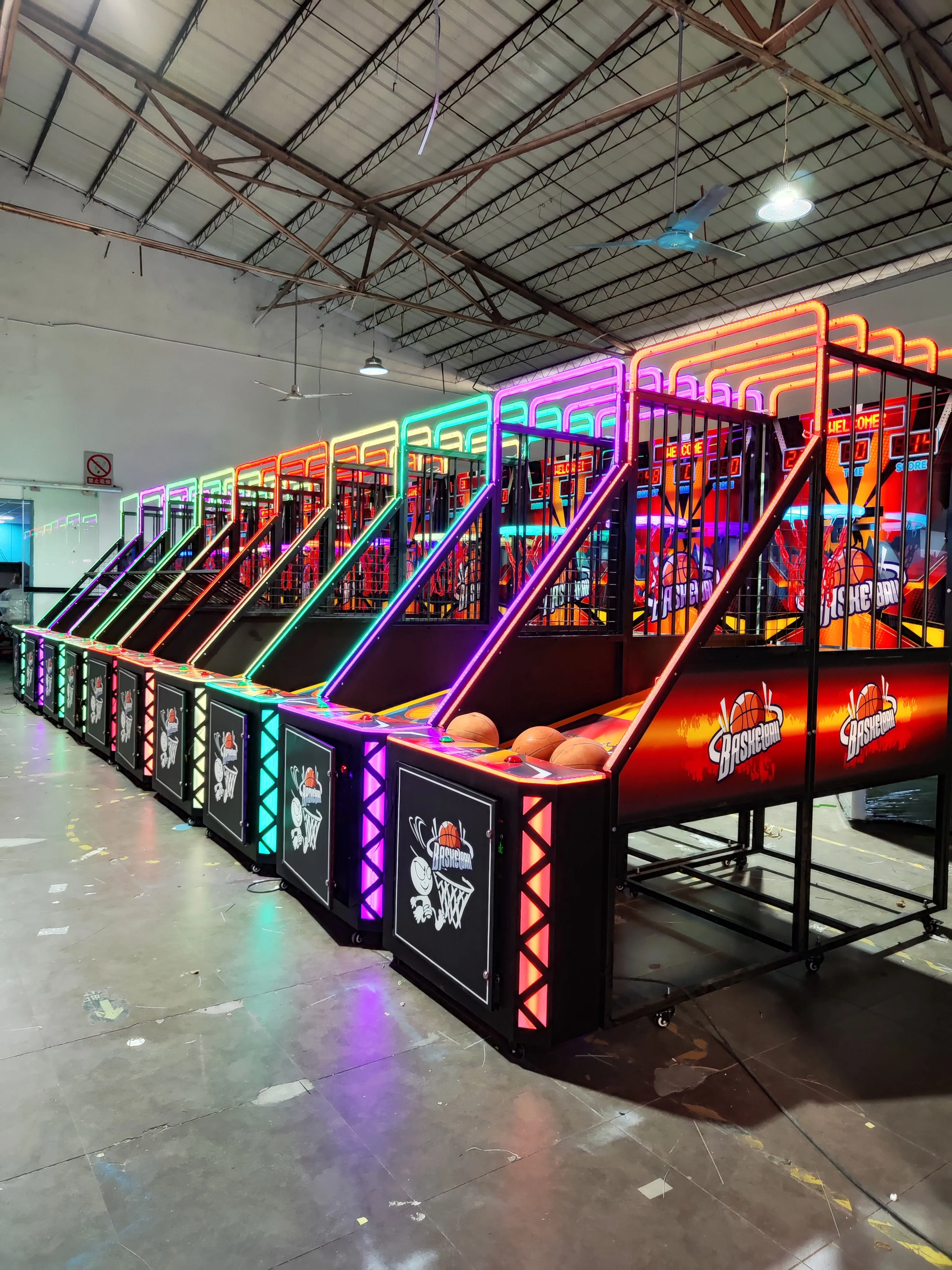 Factory Hot Sale Electronic Basketball Shot Machine Coins Operated Basketball Arcade Game Machine For Teenager And Adult