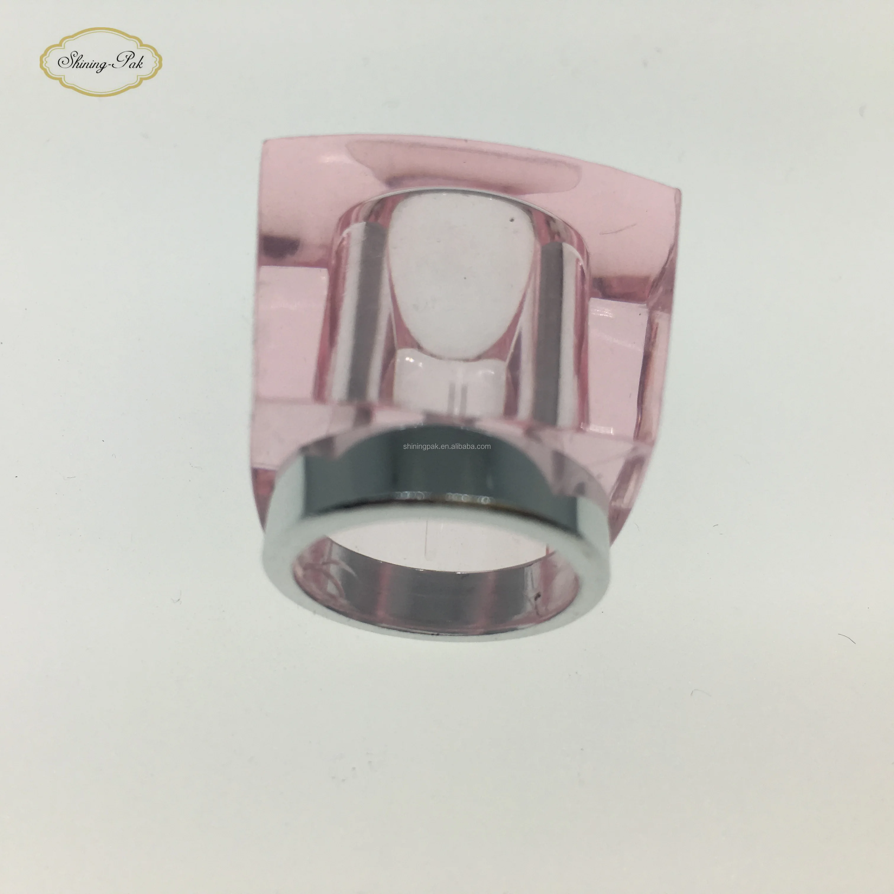 Transparent Popular Perfume Lids Bottles 15mm Round Square Acrylic Surlyn K Glass Perfume Bottle Cap