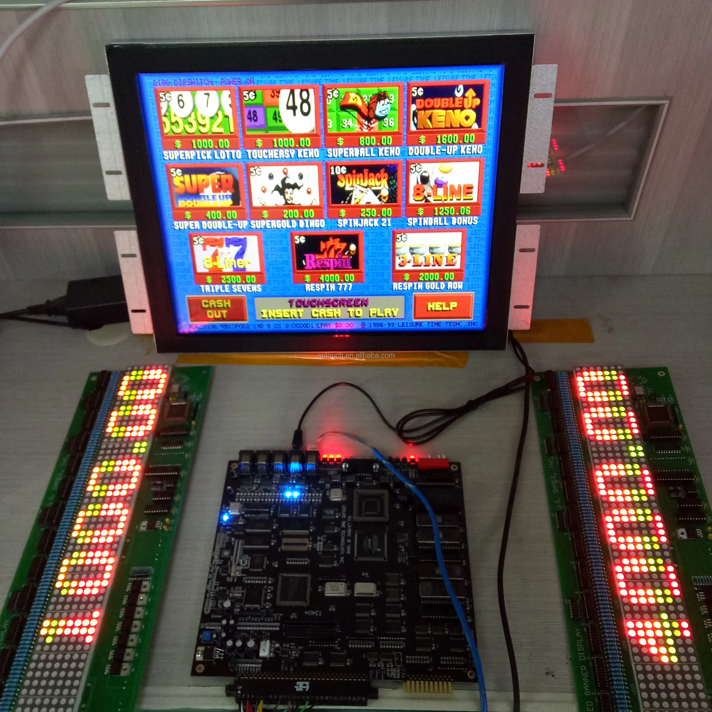 19' roulette touch  monitor POT O GOLD T340 Coin operated games monitor