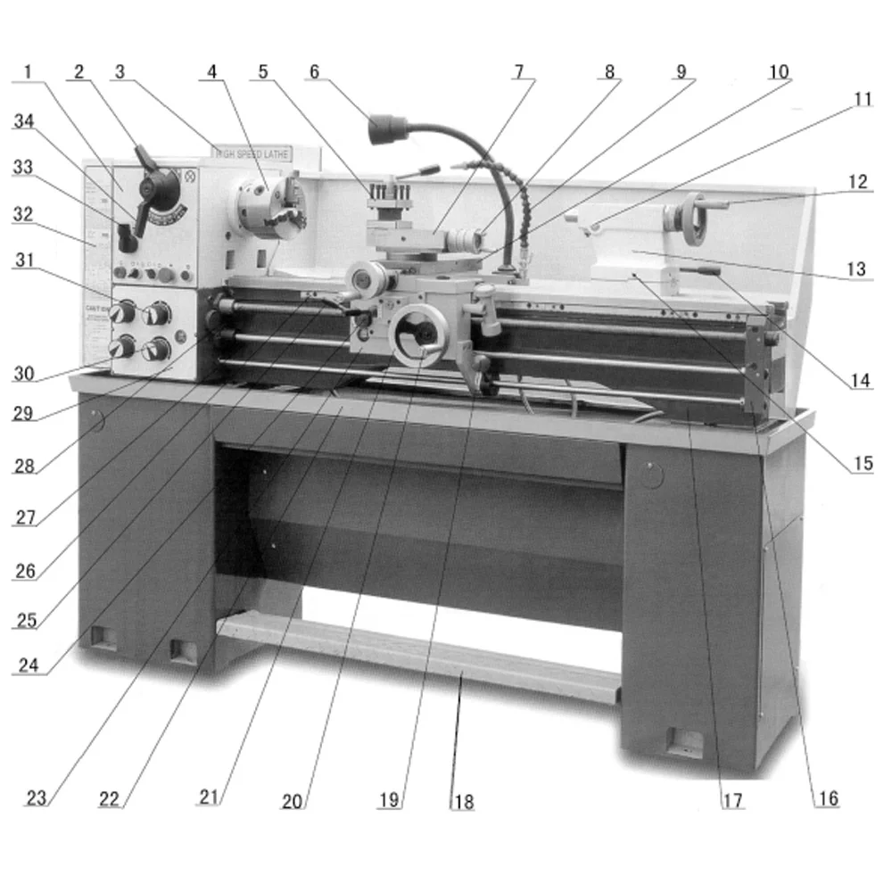 High quality manufacturing machine Easy operating gear lathe machine