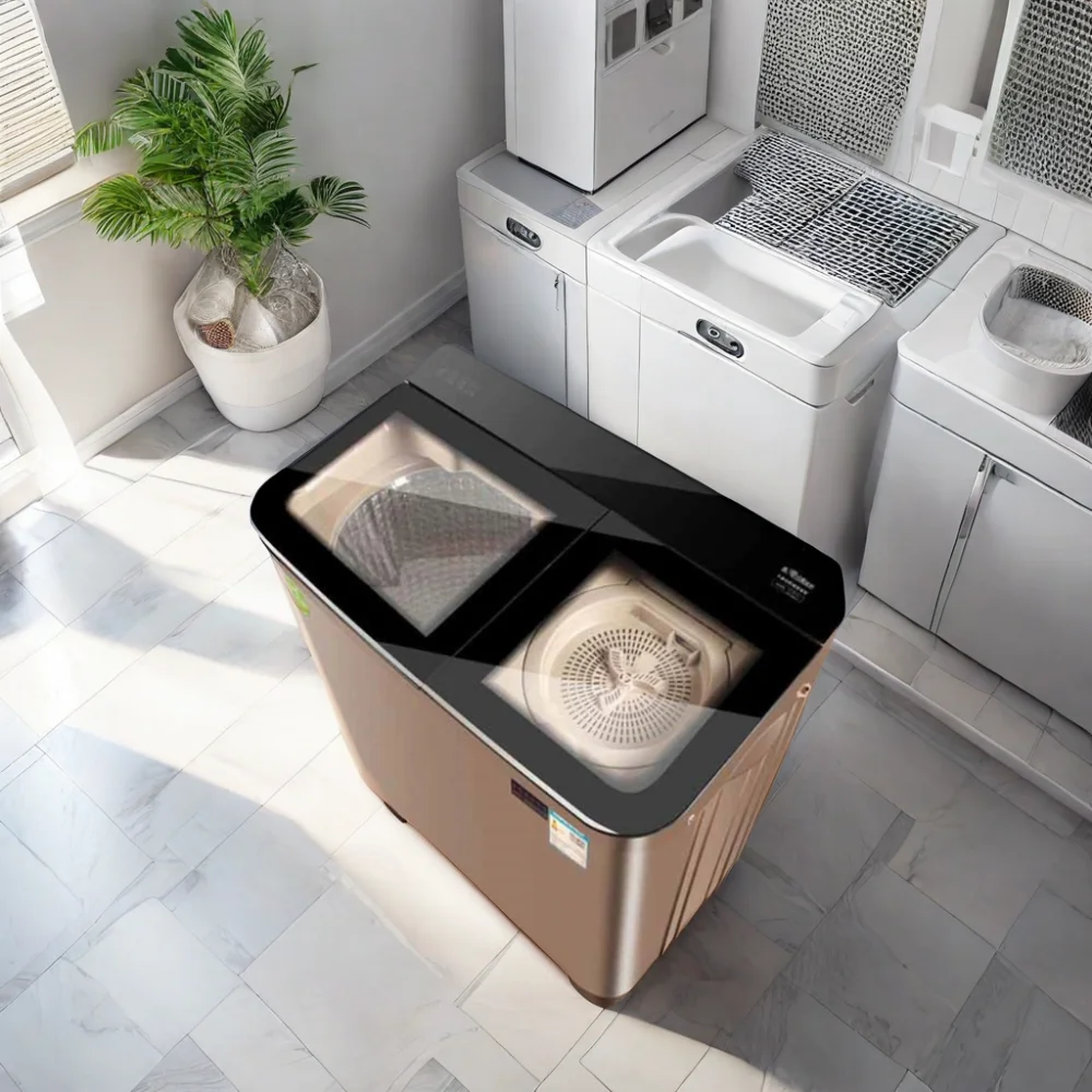 14kg Professional Designer Twin Tub Compact Home Usage Smart Washing Machine With Dryer