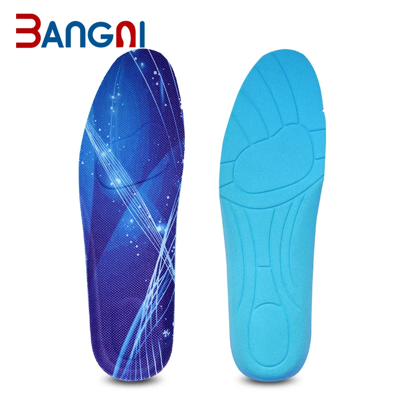 Leisure Time Non-slip PU Foam Inner Sole Foot Massage Cushion Shoe Inserts Comfy Insoles for Nurses Walking All Day