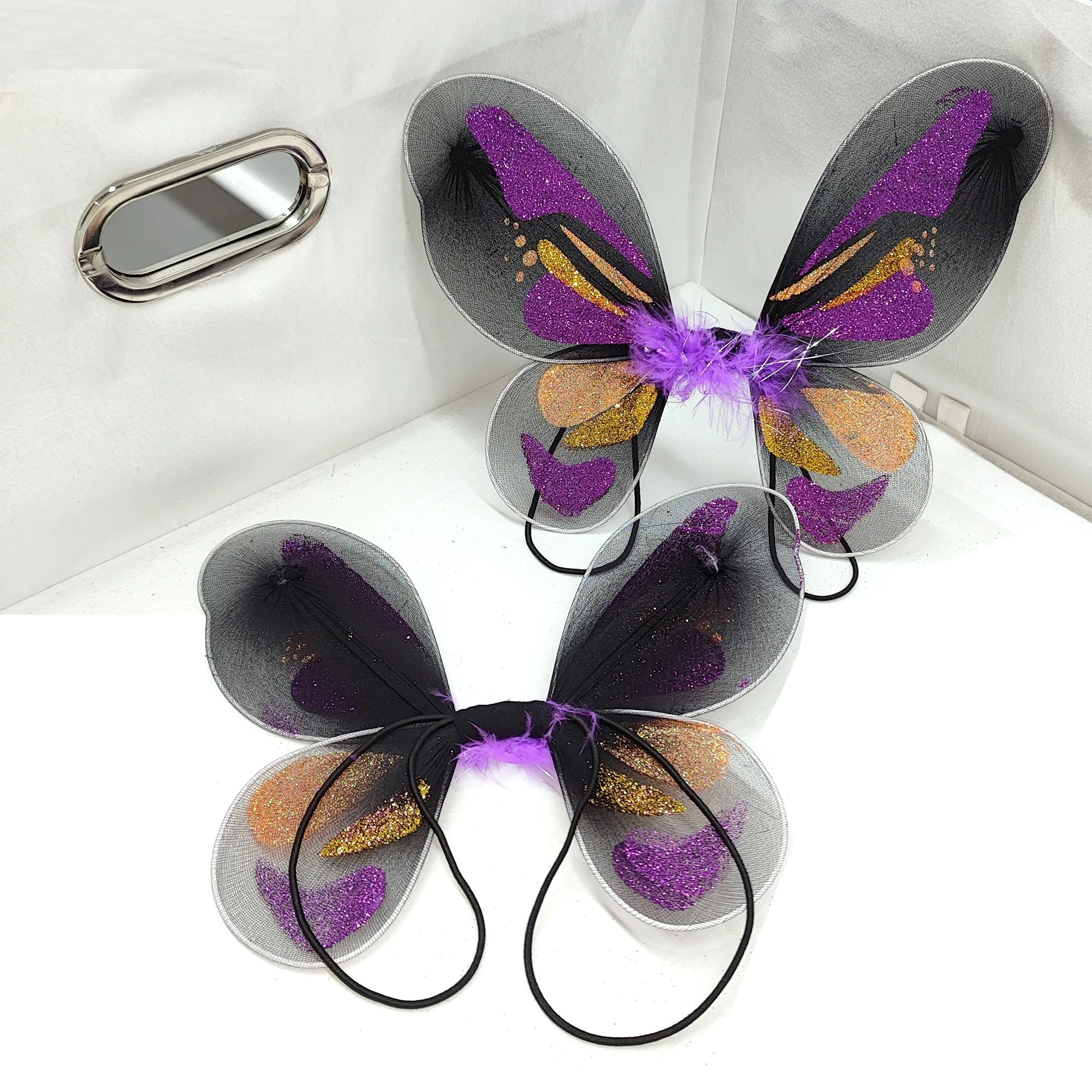 BOKHOUSE PET HALLOWEEN COSPLAY Iron on Butterfly Theme Party Costume Fairy Wings for Kids Cat Dog