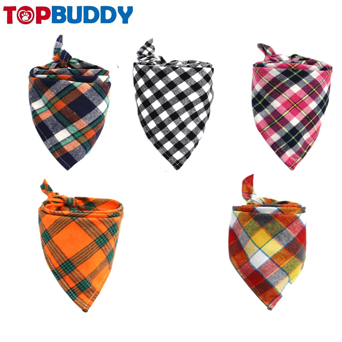 Fashion bandana Customized all season decorative cotton dog pet bandana