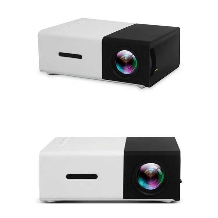 LED Mini Projector Portable Movie Projector with iphone Android Provide USB Earphone AV Port and Remote Controller