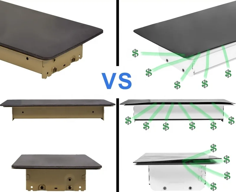 Customized Flexible Brown HOME floor decoration Floor Air Vents and Registers strong magnetic vent covers (3-pack)