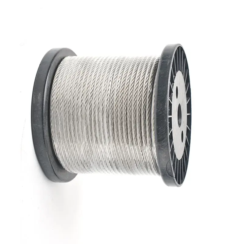 High Quality Adjustable 7*19 1x19 7x7 Stainless Steel Wire Rope Aircraft Cable With Loop End