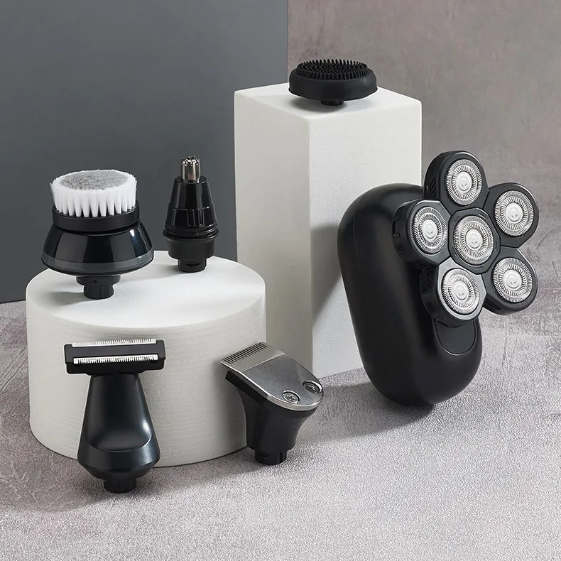 4D LK5861 Waterproof 5 IN 1 USB Rechargeable Razor Multifunction Mini Portable Electric Shavers