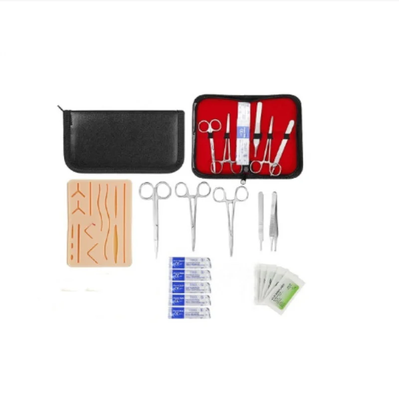 BIX-LV3-4-1 Surgical Suture Training Kit Medical Science Teaching Tool Pad Blade Scissors Tool Kit