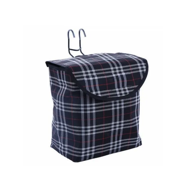 Черная портативная детская велосипедная корзина многофункциональная утолщенная холщовая корзина