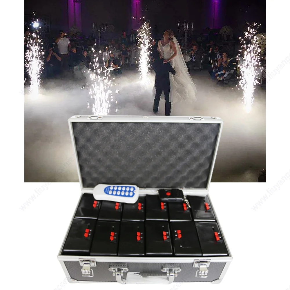 12 pcs receiver fireworks firing system for stage indoor cold fountain