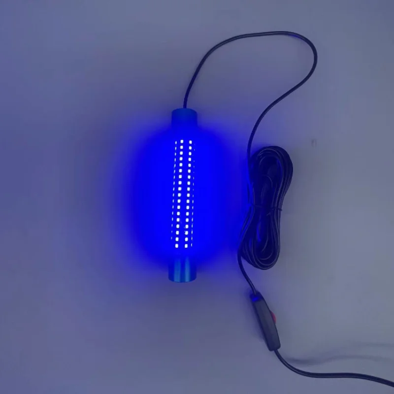 2024 Cheapest New Wave 20W Blue Aluminum Head sensory led bubble fish lamp lamp for fish  underwater fishing light