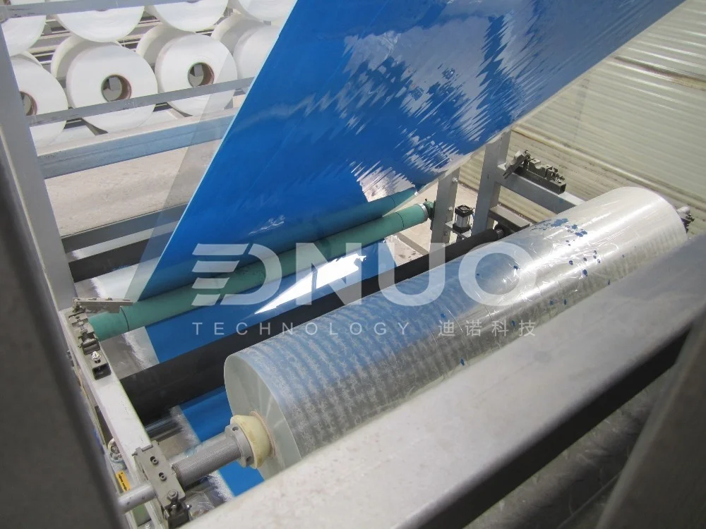 DNUO new product Fiberglass corrugated roofing FRP gel coat sheet production line