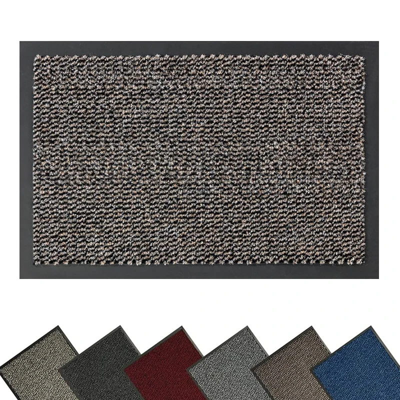 Commercial Front Door Mat Indoor Outdoor Entrance Waterproof Cut Pile Door Mat