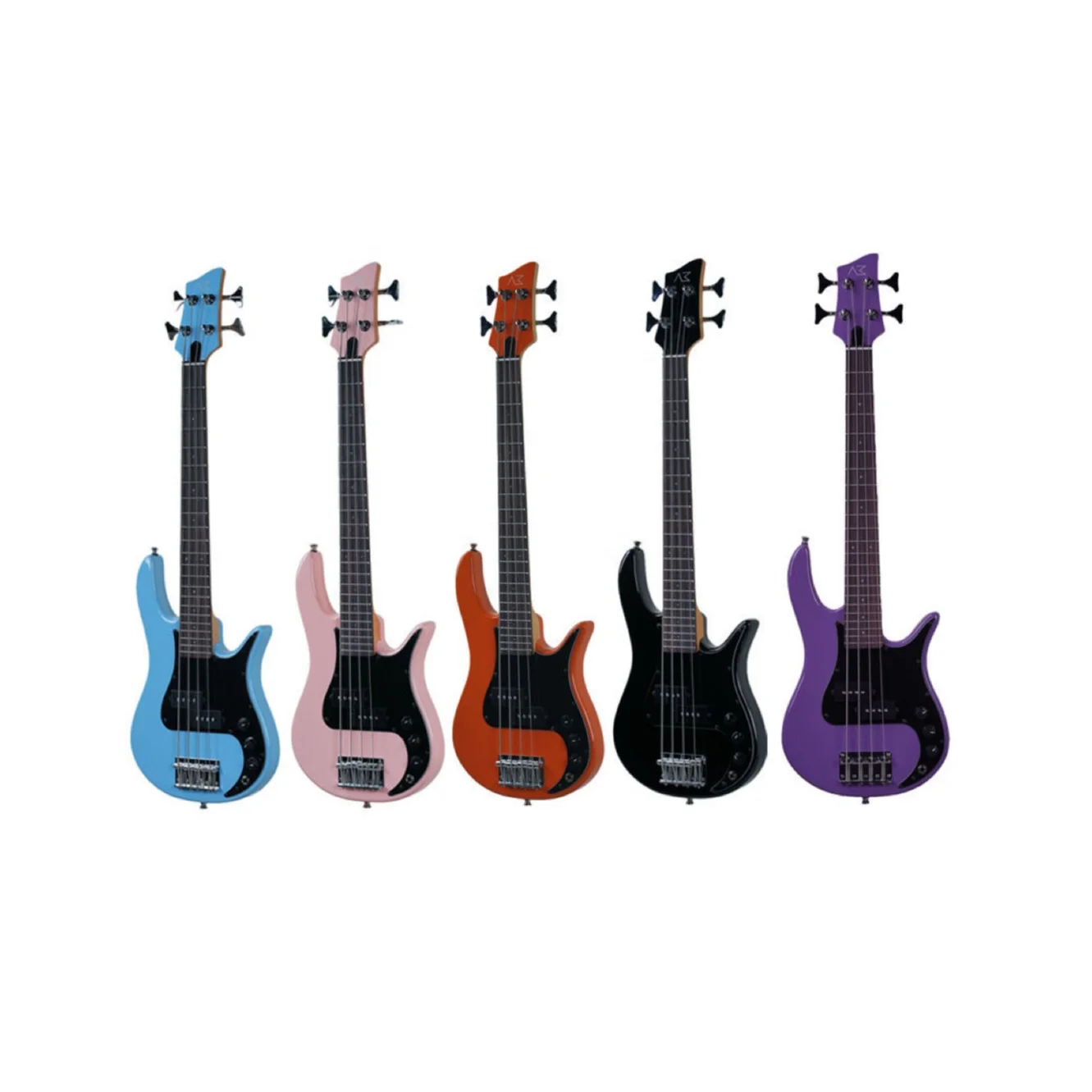 Wholesale AKAMA Mini Electric Bass Guitar 33 inch 4 strings For Oguman Body Canadian Hard Maple Neck Fingerboard Indian Rosewood