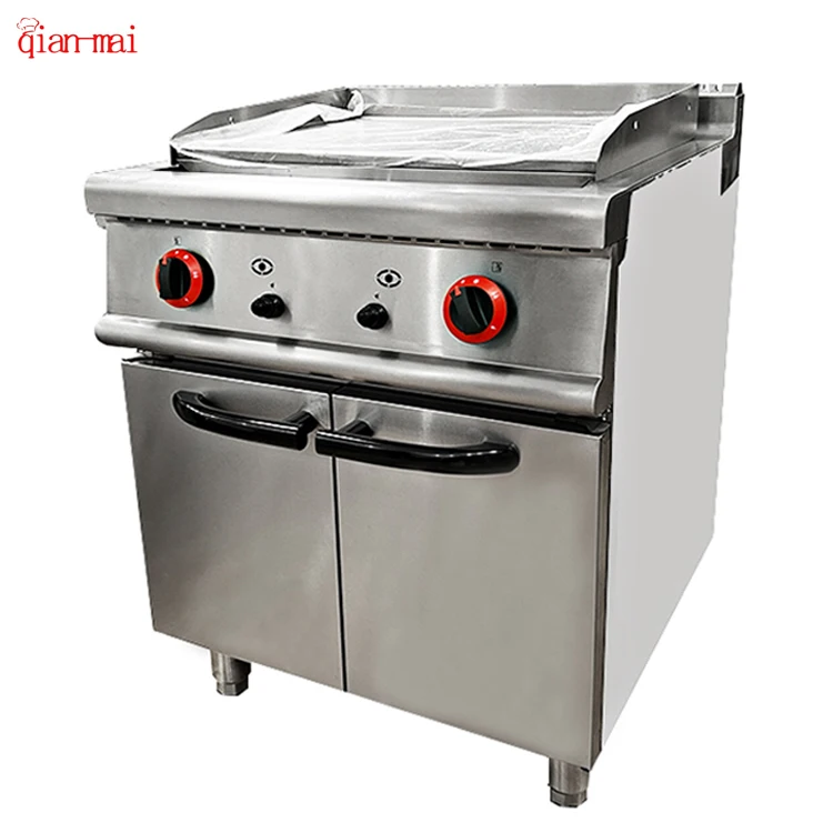 Restaurant Kitchen Equipment Gas Burger Sandwich Griddle Cast Iron Bbq Grill Griddle For Food Industry