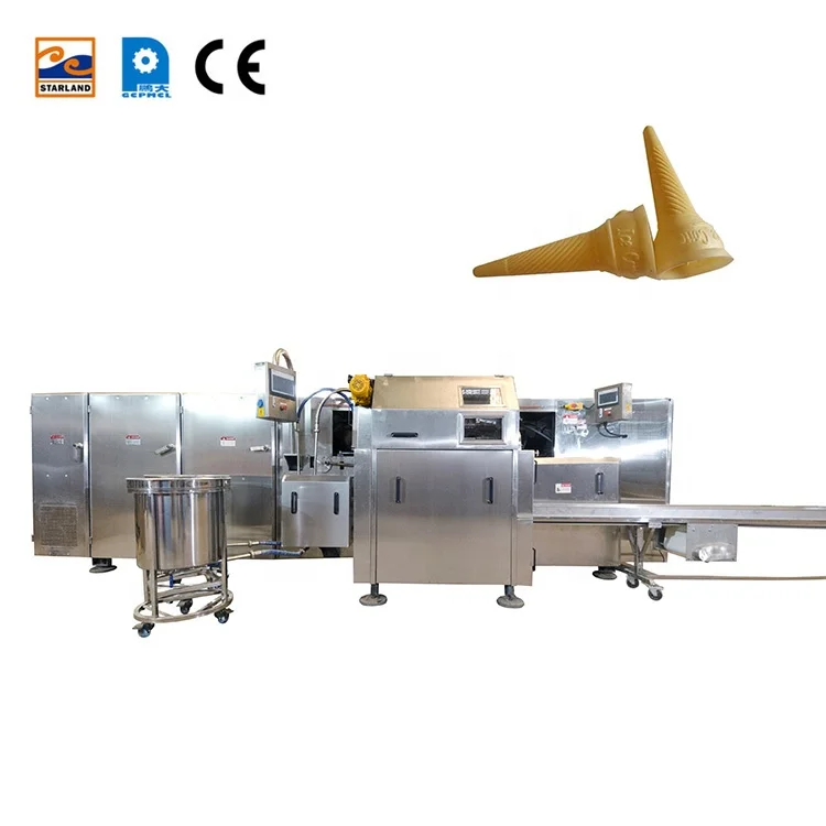 Specialize In Manufacturing Commercial Waffle Cone Bites Machines Mini Ice Cream Cone Machine Production Line