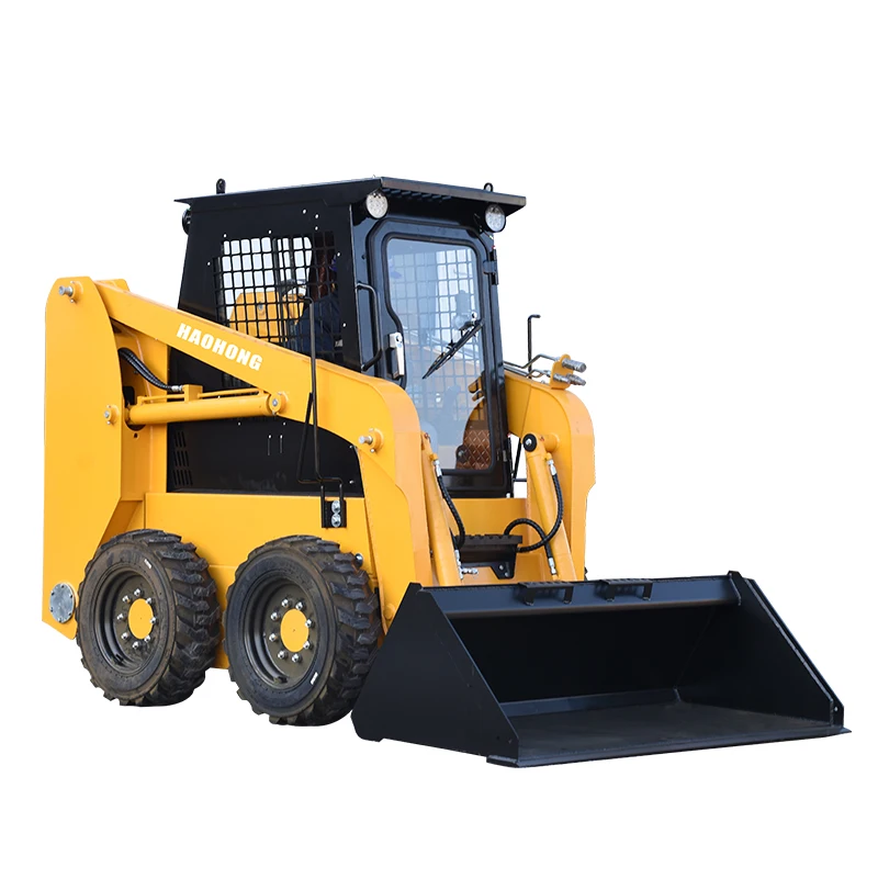 factory Outlet skid steer loader small skid steer loader 4 wheel drive small Skid Steer Loader