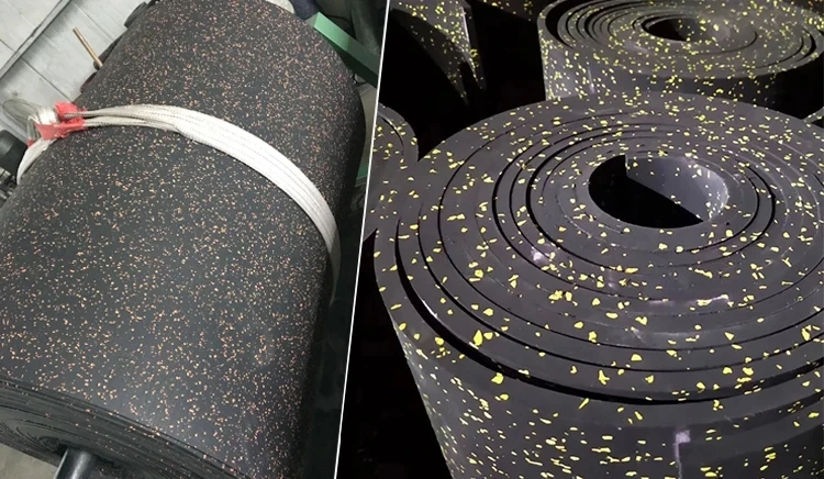 Rubber Floor Roll 6mm Flooring Matting Rolls for a Gym
