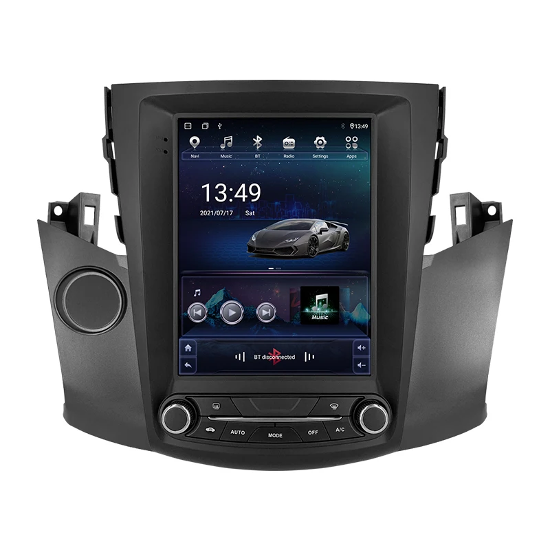 Автомобильный Android 12 радио плеер для Toyota RAV4 2006-2012 мультимедийный видео GPS навигация Tesla стиль вертикальный экран без DVD