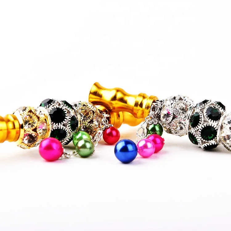 Wholesale Fancy Jewelry Alloy Hookah Mouth Tips Chicha Mouthpieces Smoking Accessories