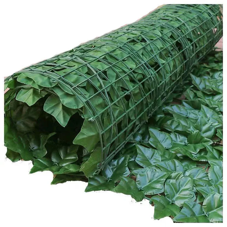 
High quality artificial apple tree leaf hedging 3m x 1m screening plant roll artificial grass roll 