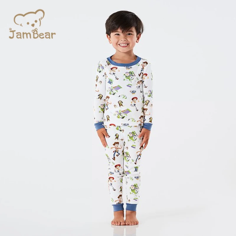 organic cotton toddler boys sleepwear Eco-friendly baby pajamas night clothes for kids pyjamas two piece baby night clothes sets