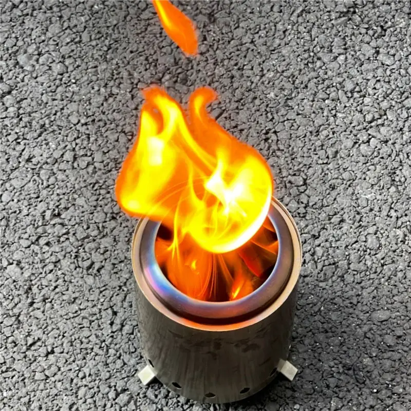 Ur-health Living Room Decorative Mini Firewood Stove Table Fireplace Smokeless Fire Pit Outdoor